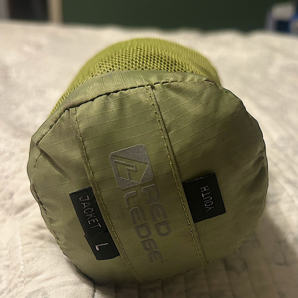 Youth Rain Jacket - Green ultralight Packable